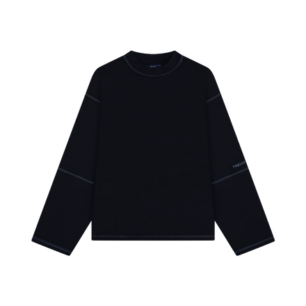 SEGMENT LONG SLEEVE TEE - BLACK